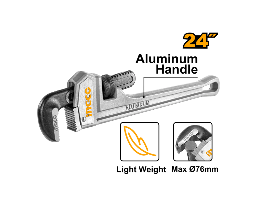 Untitled design (30) Aluminum Pipe Wrench INGCO - Image 1