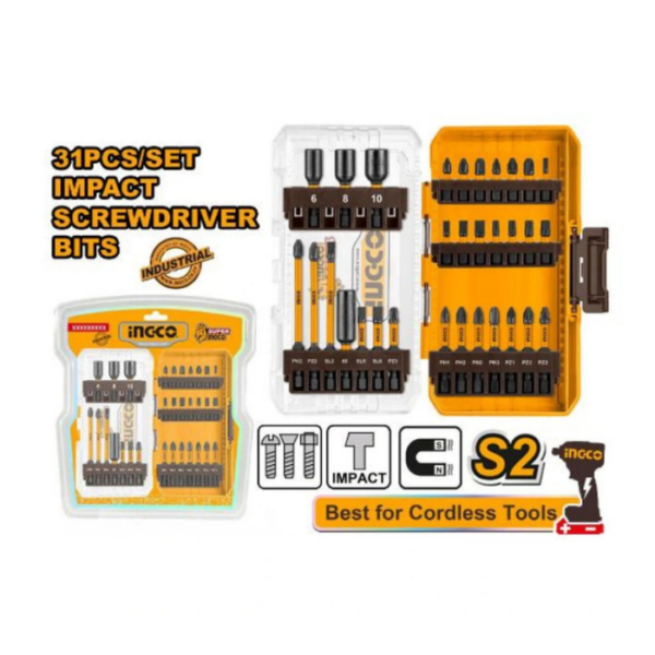 Impact Screwdriver Bits Set INGCO