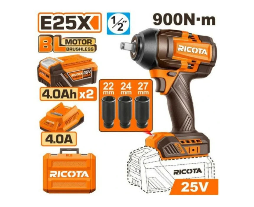 Untitled design (31) Cordless Impact Wrench RICOTA - Image 1