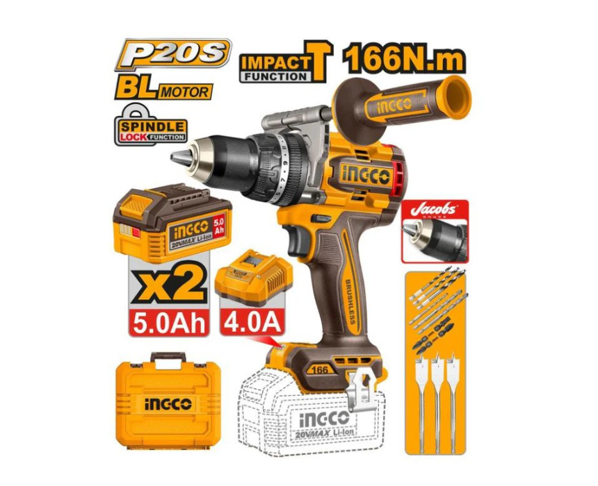 Untitled design (32) Cordless Impact Drill INGCO - Image 1