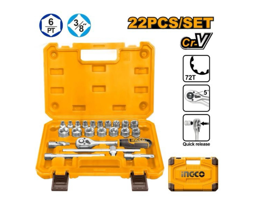 Untitled design (32) Socket Set INGCO - Image 1