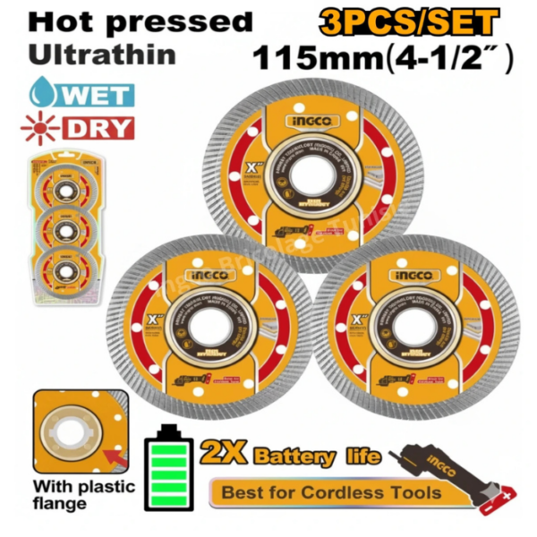 Diamond Cutting Disc Set INGCO