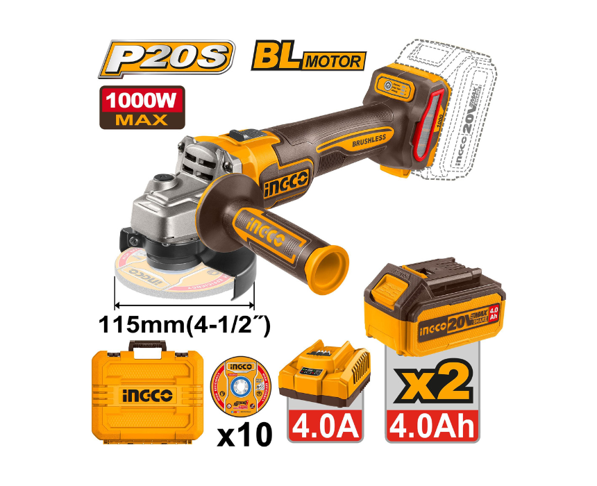 Untitled design (33) Cordless Angle Grinder INGCO - Image 1