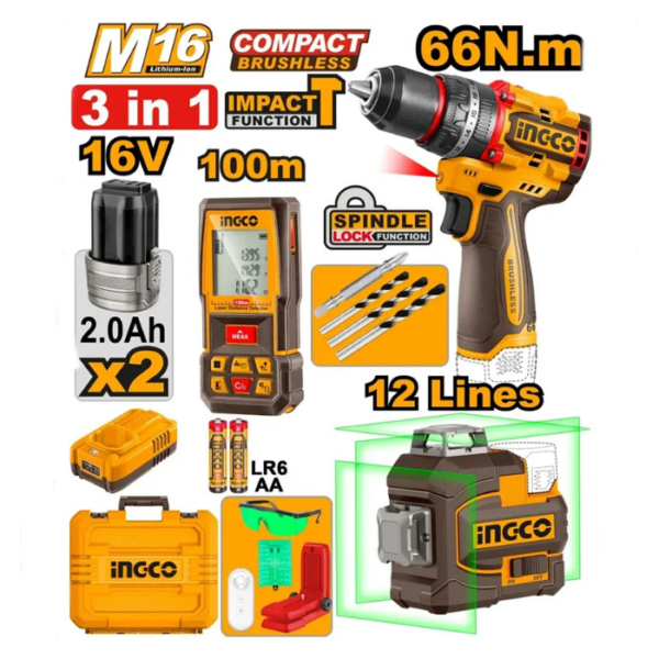 Cordless Combo Kit INGCO