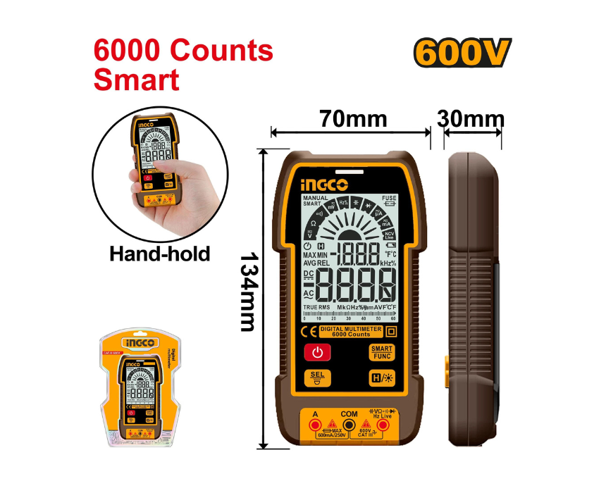 Untitled design (34) Smart Digital Multimeter INGCO - Image 1