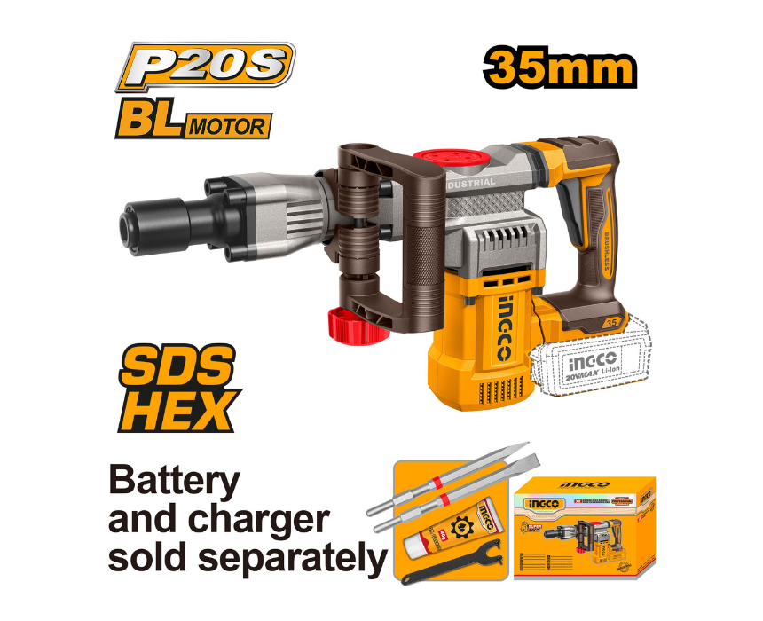 Untitled design (34) Cordless Demolition Breaker INGCO - Image 1