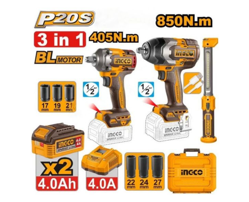 Untitled design (36) Impact Wrench Combo INGCO - Image 1