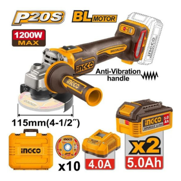 Cordless Angle Grinder INGCO