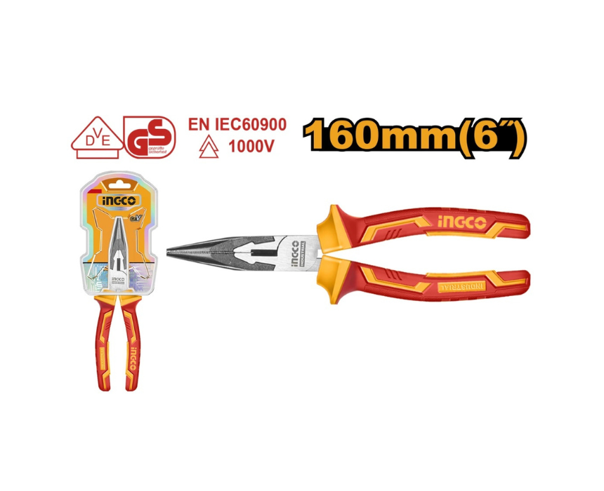 Untitled design (43) Insulated Long Nose Pliers INGCO - Image 1