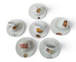 Personalized Handpainted Cups & Saucers Set (set of 6) - Image 