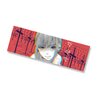 Chainsaw Man 3D Motion Sticker | 20 x 6.6 cm
