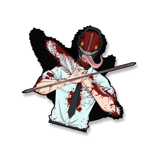 Chainsaw Man 3D Motion Sticker | 13.5 x 12.6 cm