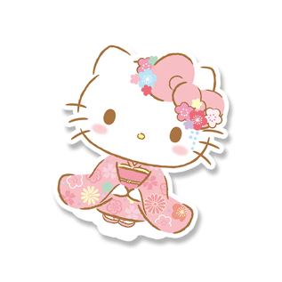 Hello Kitty 3D Motion Sticker | 13.5 x 11.4 cm