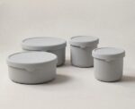 4 Pieces Silicone Food containers. - Image 