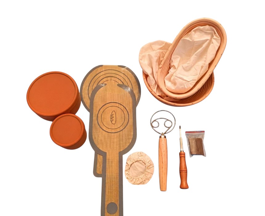 image (24) Complete Sourdough Baking Kit – 9 Pieces - Image 1