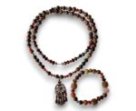 Tiger Stone Necklace and Bracelet Set - Image 