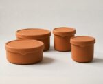 4 Pieces Silicone Food containers. - Image 