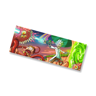 Rick And Morty 3D Motion Sticker | 17.5 x 6.5 cm
