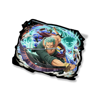Zoro 3D Motion Sticker | 13.5 x 10.3 cm