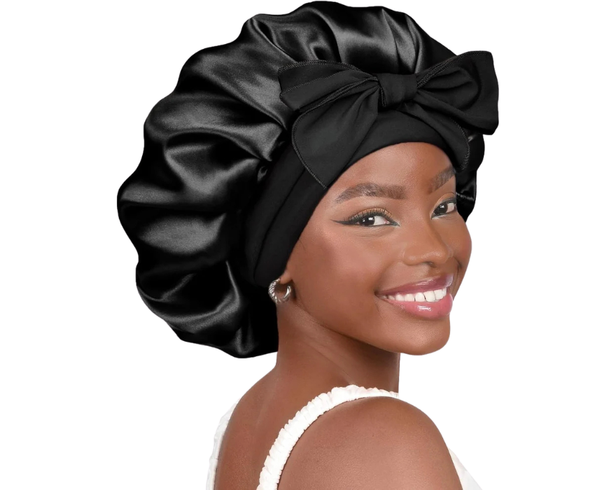 1 Satin Bonnet Silk Bonnet For Sleeping - Image 1
