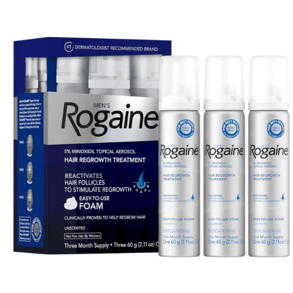 Mens Rogaine Hair Regrowth Foam Treatment