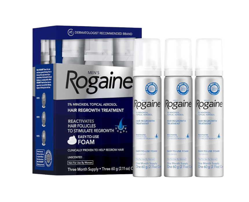 1 Mens Rogaine Hair Regrowth Foam Treatment - Image 1