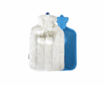 Rubber Hot Water Bag with Plush Cover - Image 