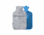 Rubber Hot Water Bag with Plush Cover - Image 