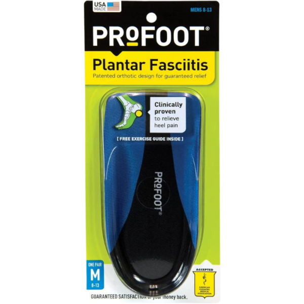 Profoot Orthotic Insoles For Plantar Fasciitis And Heel Pain