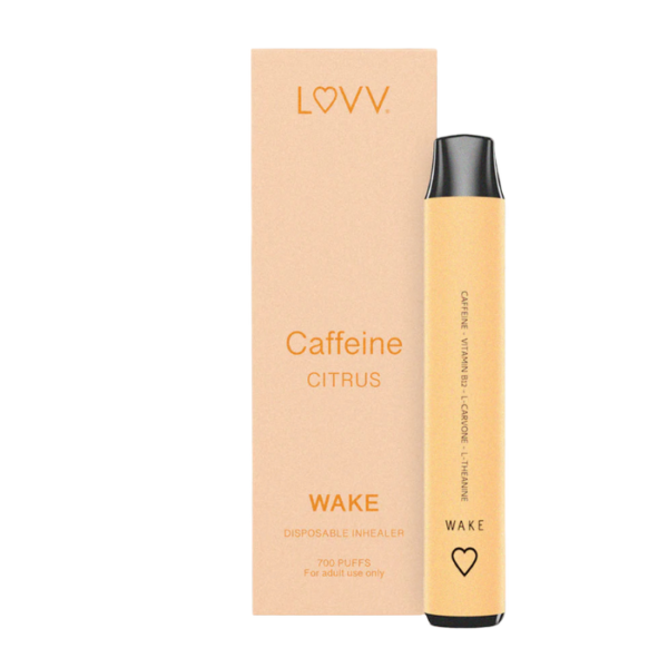 WAKE Citrus Flavored Caffeine And Non Nicotine Vape