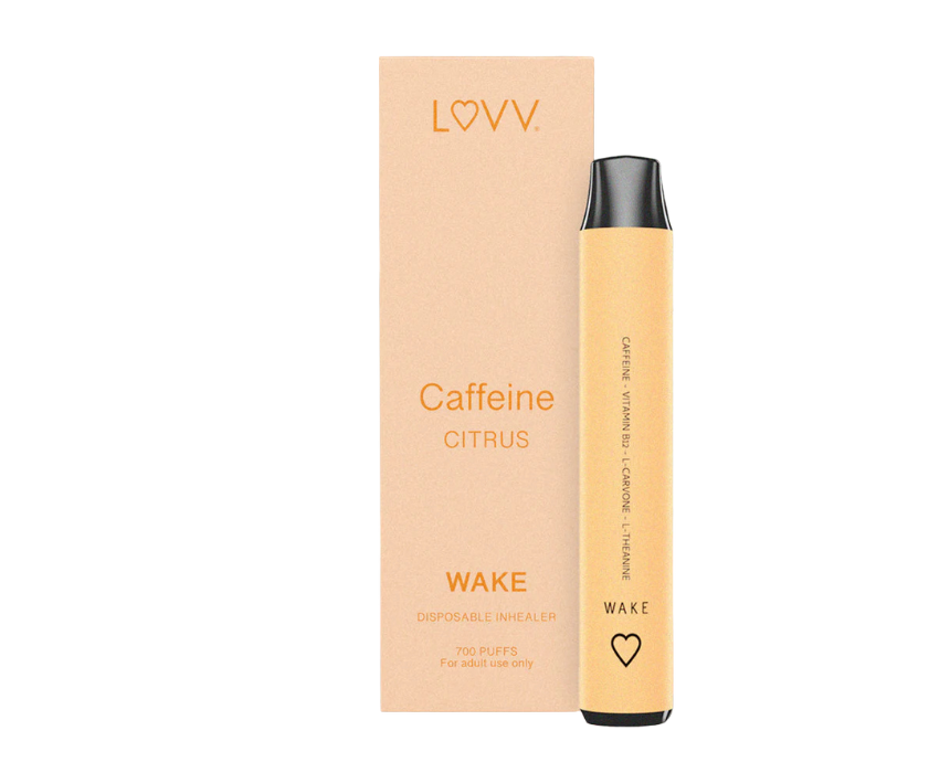 1 WAKE Citrus Flavored Caffeine And Non Nicotine Vape - Image 1