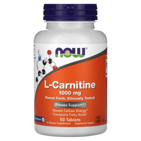 NOW Foods L Carnitine Energy Support Tablets
