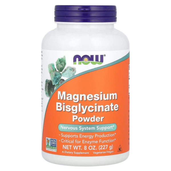 NOW Foods Magnesium Bisglycinate Powder