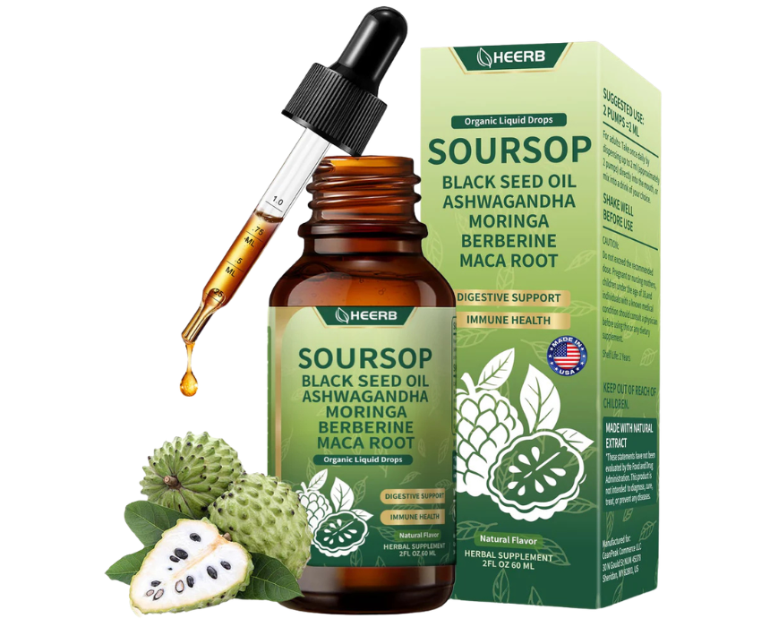 1 HEERB Organic Soursop Bitters Liquid Drops - Image 1