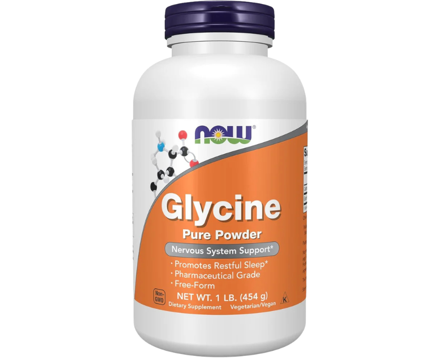 10 NOW Foods Supplements Glycine Sleep Support Powder - Image 1