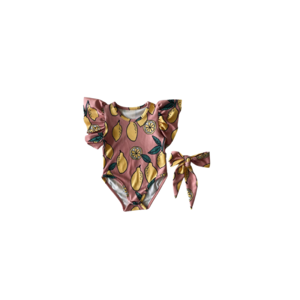 Mediterranean Lemon Swimsuit Kids