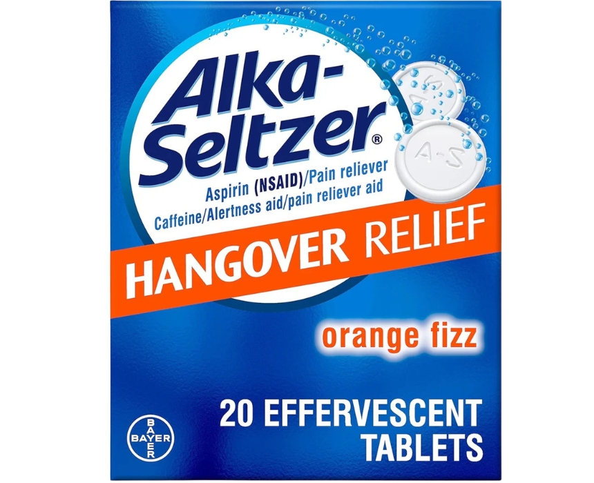10 Alka Seltzer Hangover Relief Effervescent Tablets - Image 1
