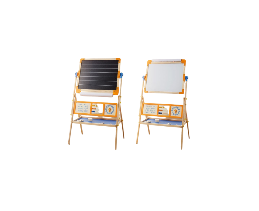 10 Multifunctional Wooden Double-sided Magnetic Drawing Board - Image 1