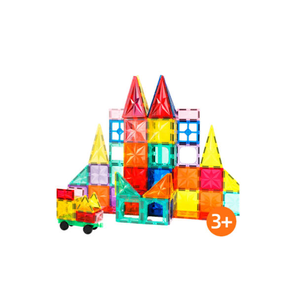 Dazzling Magnetic Tiles Colorful Star Diamond 100 pcs