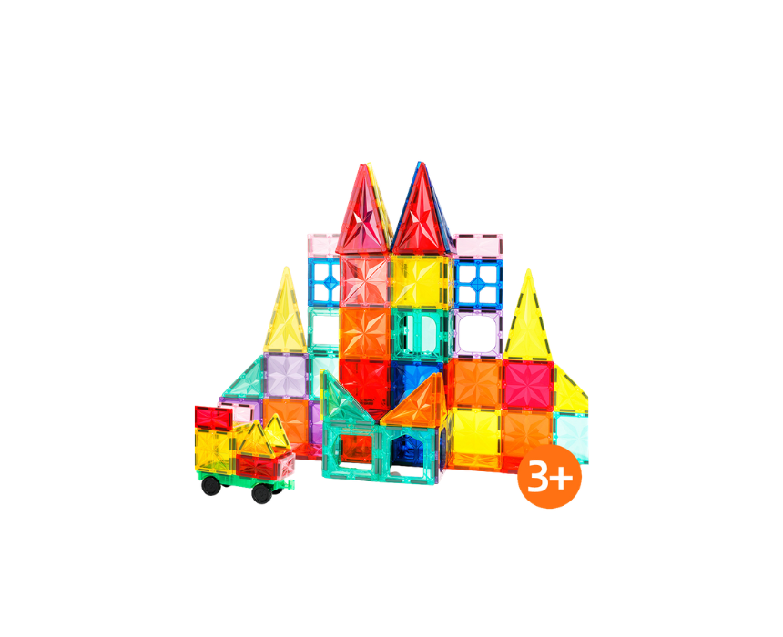 102 Dazzling Magnetic Tiles Colorful Star Diamond 100 pcs - Image 1