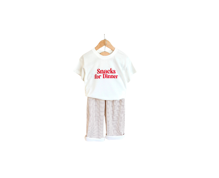 104 Kids Snacks for Dinner Outfit Set - Image 1