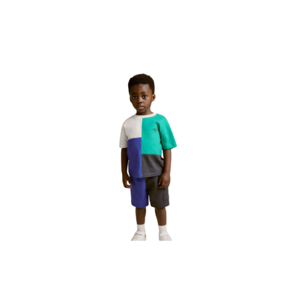 MULTICOLORED Shorts and Tshirt Set