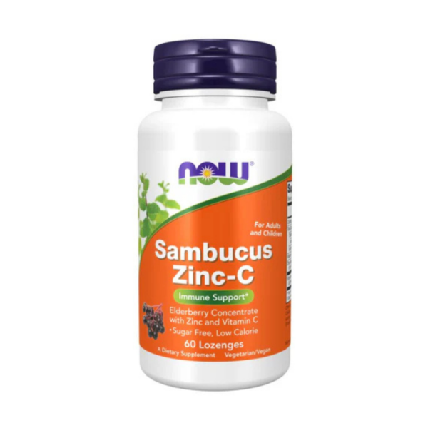 NOW Sambucus Zinc C Immune Support Lozenges