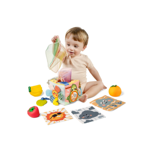 Multi-Sensory Colorful Tissue Box & Squeeze Toy M
