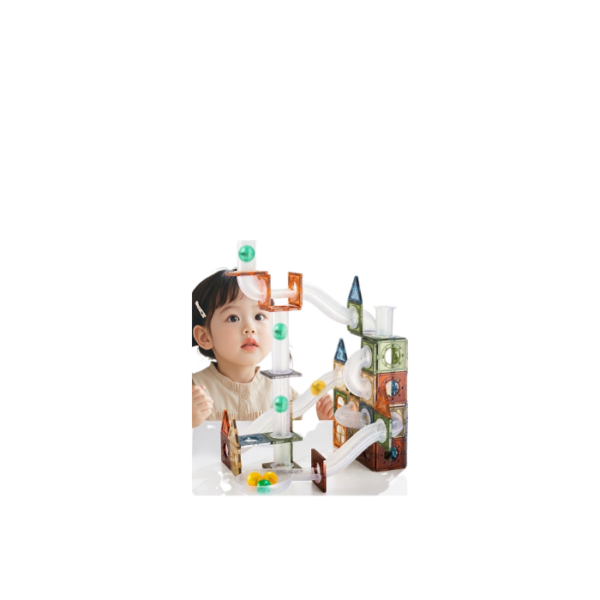 Pipes Magnetic Tiles Natural Color 100 PCS