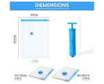 Vacuum Storage Bags With Pump - Image 