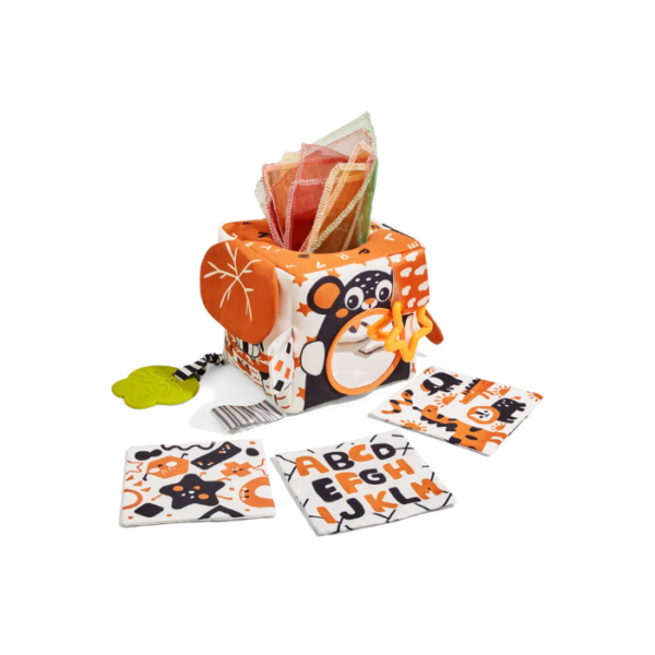 Multi-Sensory Black & White Tissue Box