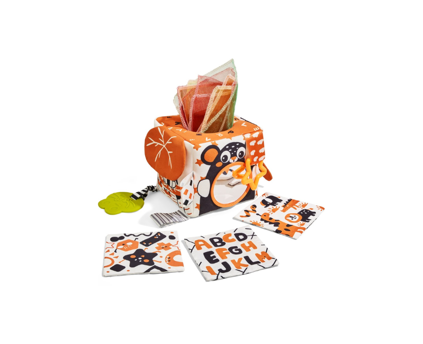 110 Multi-Sensory Black & White Tissue Box - Image 1