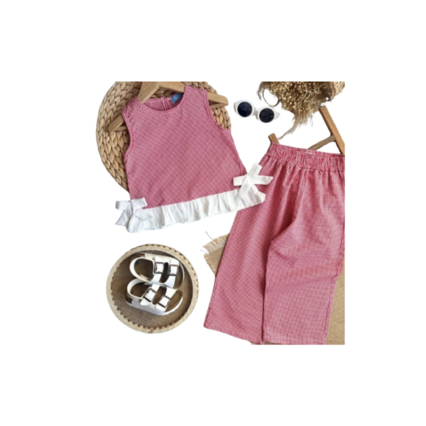 Checkered Pants & Top Set