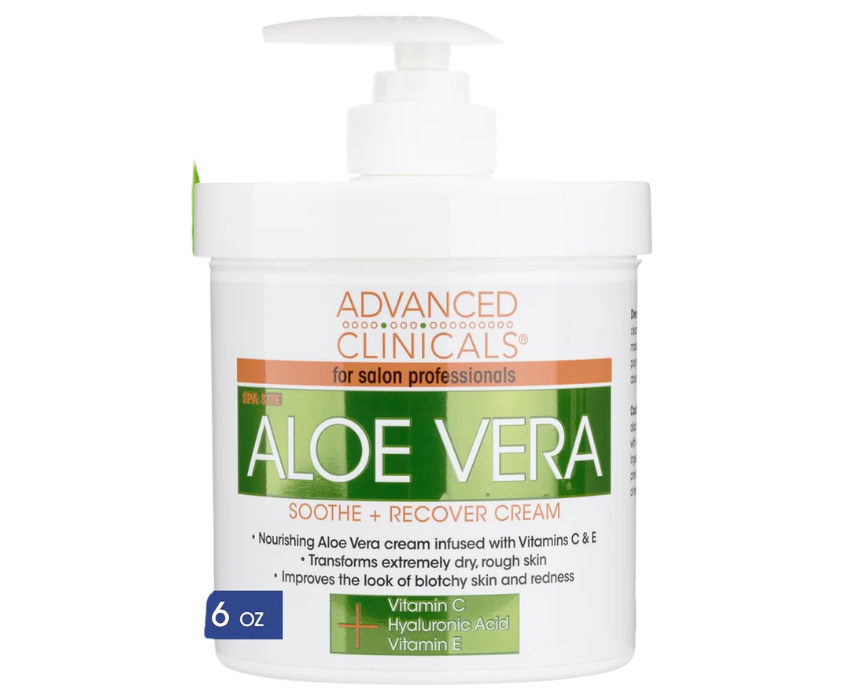 12 Advanced Clinicals Aloe Vera Lotion Sun Burn Recovery Cream - Image 1